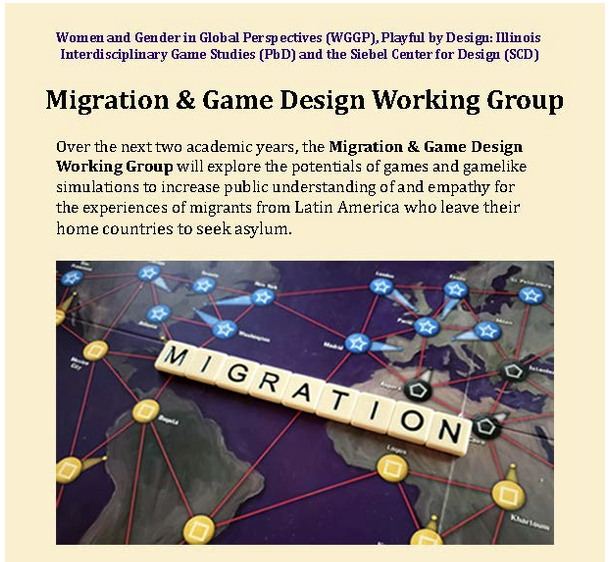 Flyer for Dec. 4th Migration Game workshop