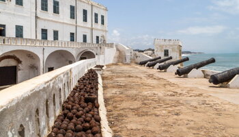 The cape Coast slavery Castle in Ghana, West Africa.