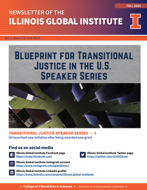picture of cover of the IGI Fall 2021 newsletter